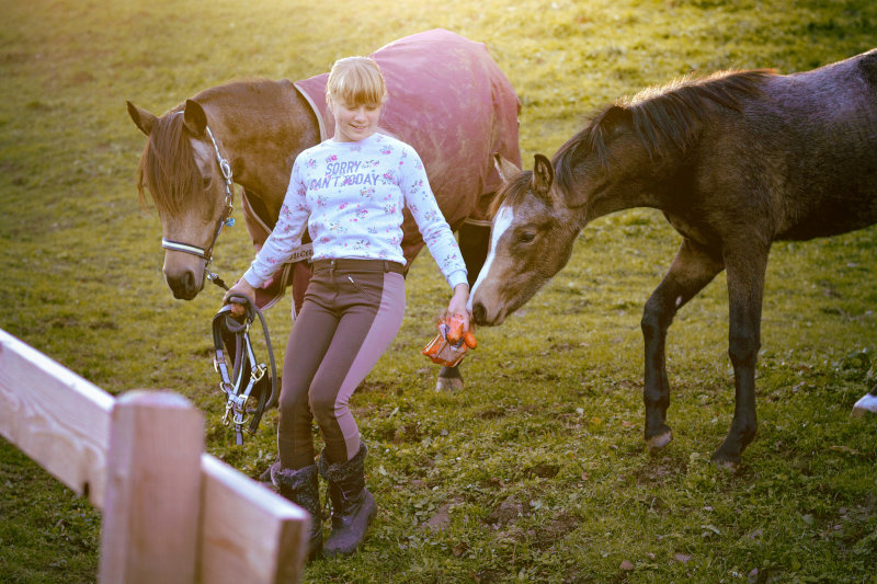 Kinder-Reithose mit Besatz